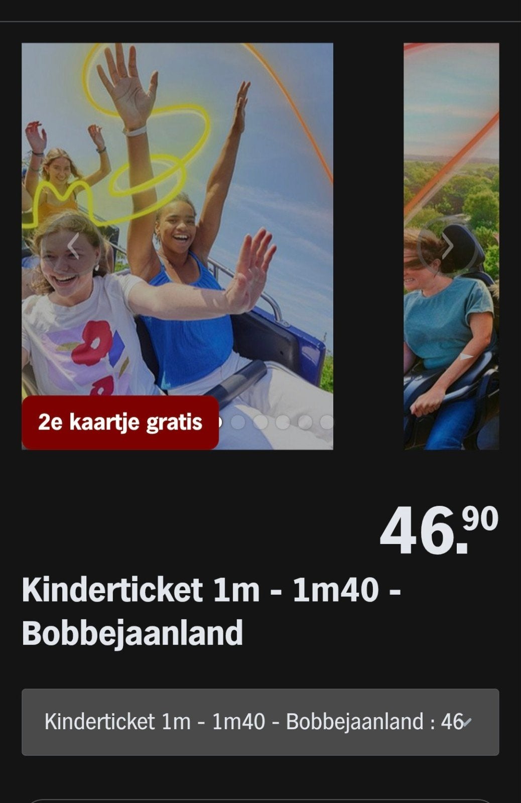 Bobbejaanland ♡ 2e kaartje gratis (AH spaarkaarten), Overige typen