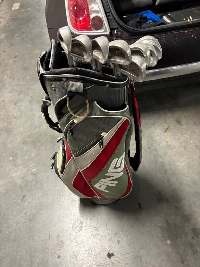 Ping LH Eye2 Red Dot ijzerset (3-SW), Ophalen of Verzenden, Gebruikt, Set, Ping