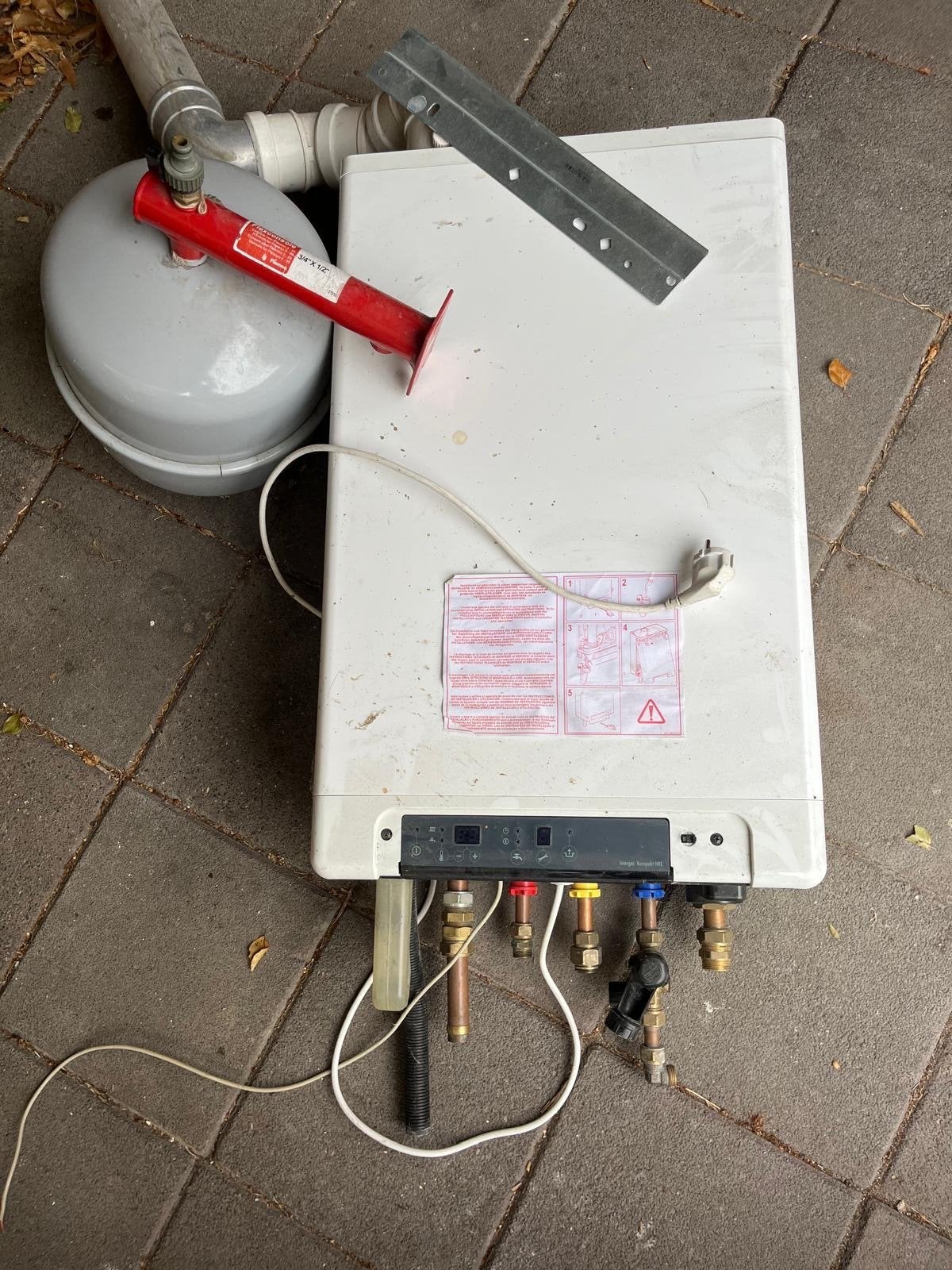 Intergas Kombi Kompakt HRE 36/30 A CV-ketel met expansievat, Ophalen, Gebruikt, Hoog rendement (Hr), Cv-ketel of Combi-ketel
