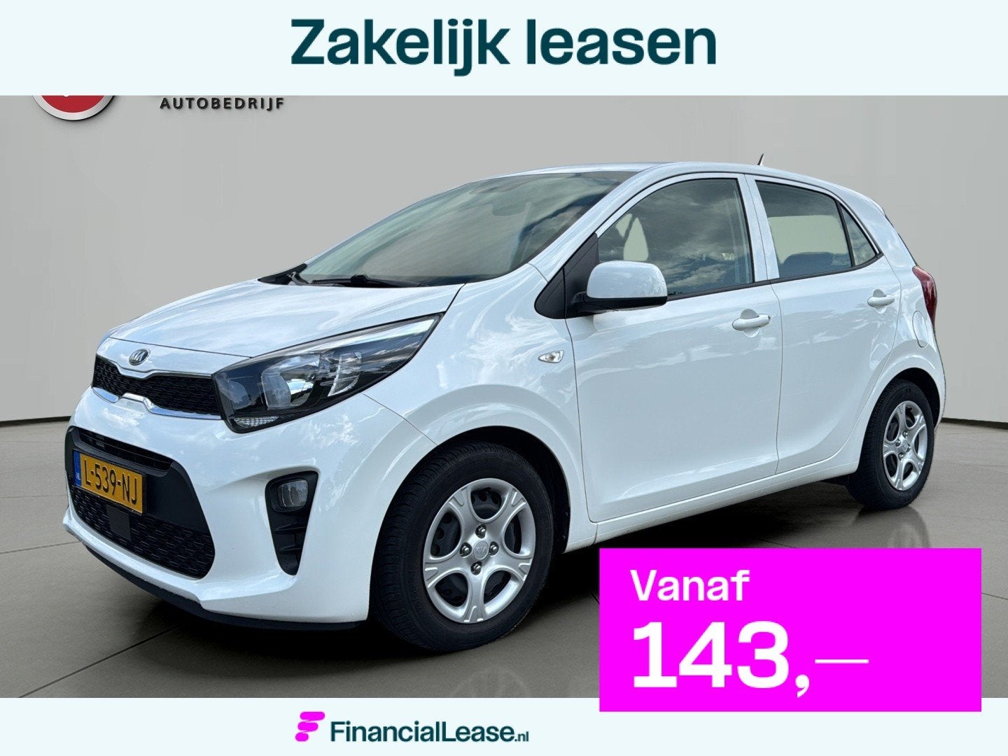 Kia Picanto 1.0 DPi ComfortLine AIRCO NL AUTO TREKHAAK/FIETS, Voorwielaandrijving, Gebruikt, 4 stoelen, Wit