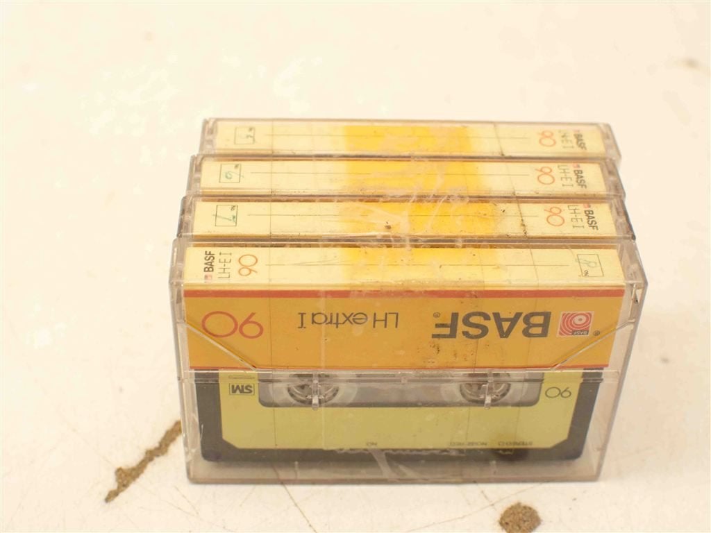 4 Basf cassettebandjes 38644, Ophalen of Verzenden, Gebruikt, Overige genres, 1 bandje