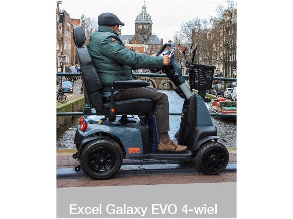 Excel Galaxy Compact II EVO Scootmobiel met lithium accu, Diversen, Ophalen, Excel, Zo goed als nieuw, 36 t/m 45 km