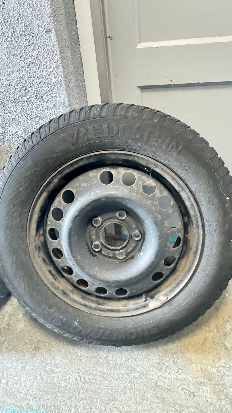 195/65/R15 Winterbanden met metalen velgen, Auto-onderdelen, Banden en Velgen, Banden en Velgen, Winterbanden, 15 inch, 195 mm