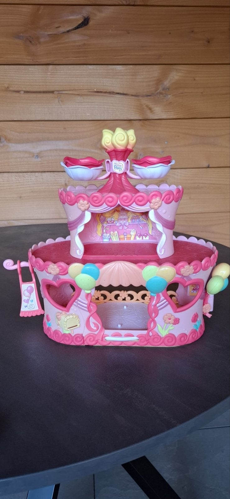 My Little Pony Speelset - Roze Kasteel/Carrousel, Ophalen of Verzenden, Gebruikt