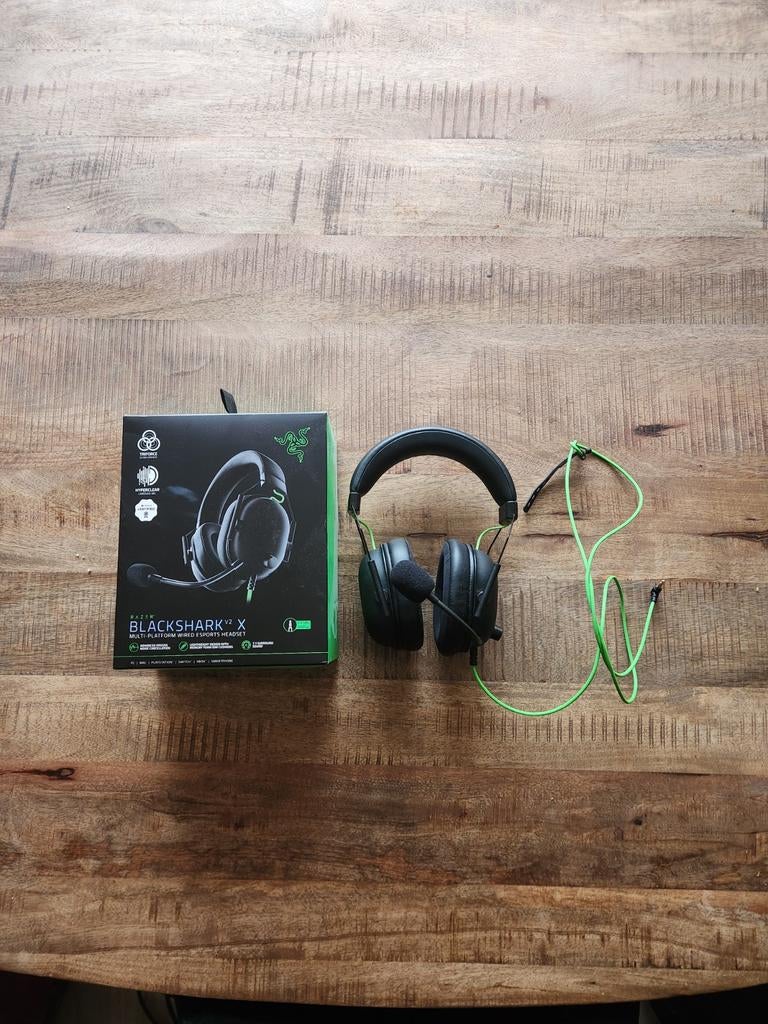Razer BlackShark V2 X Gaming Headset goede staat, Computers en Software, Headsets, Ophalen of Verzenden