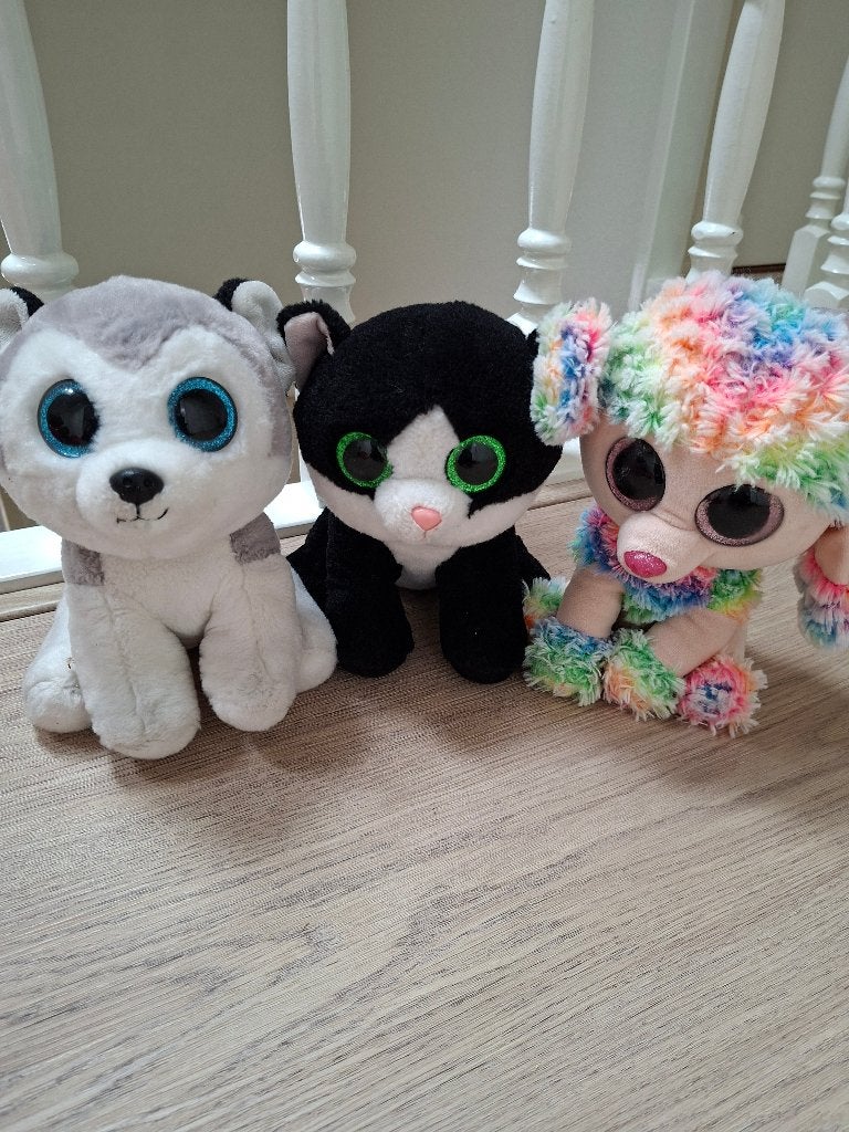3 Ty knuffels 25 cm, Overige karakters, Overige typen, Ophalen of Verzenden, Zo goed als nieuw
