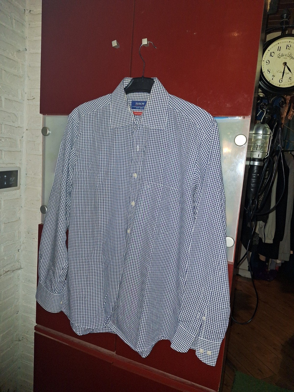 Arrow herenoverhemd, Ophalen of Verzenden, Zo goed als nieuw, Blauw, Halswijdte 39/40 (M)
