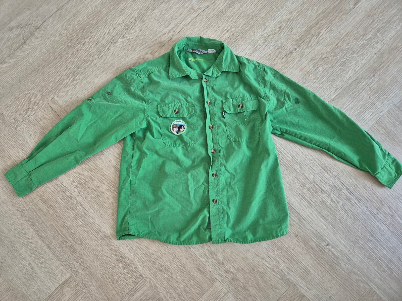 Scoutfit welpen blouse groen maat 152, Verzenden, Gebruikt