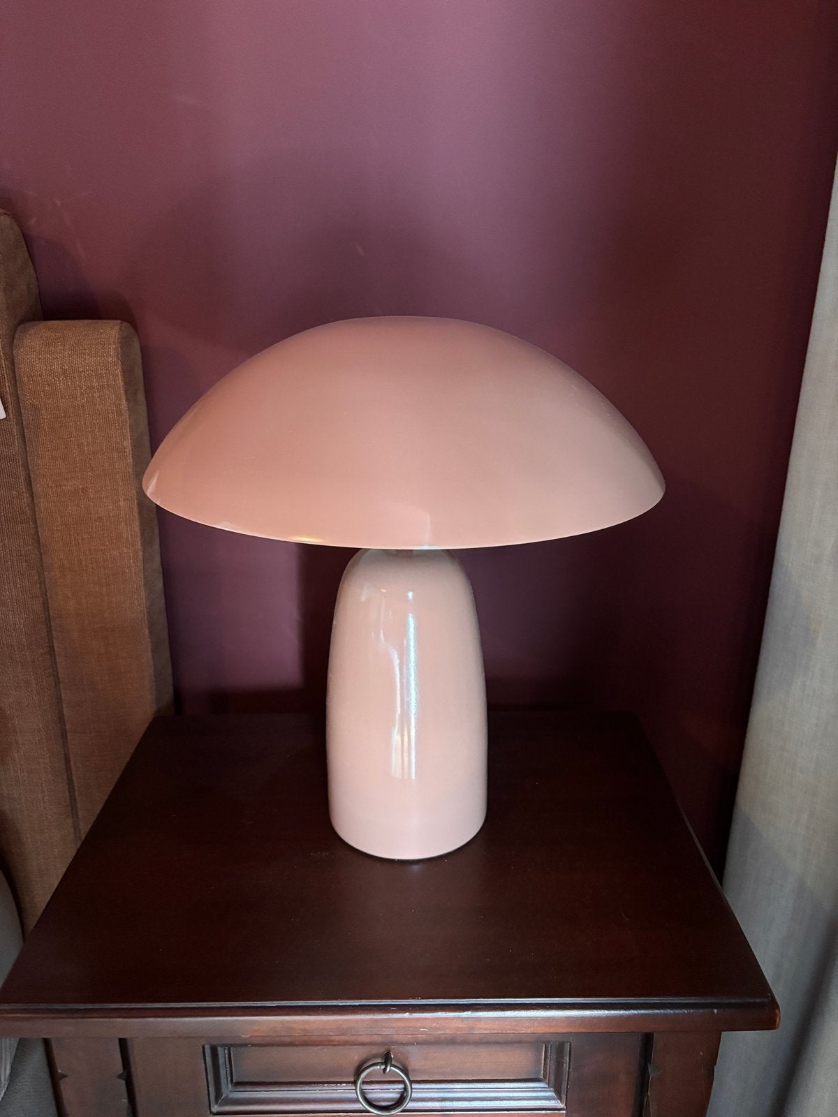 2 H&M Home roze tafellampen / nachtlampen, Ophalen, Gebruikt, Overige merken, Met kap