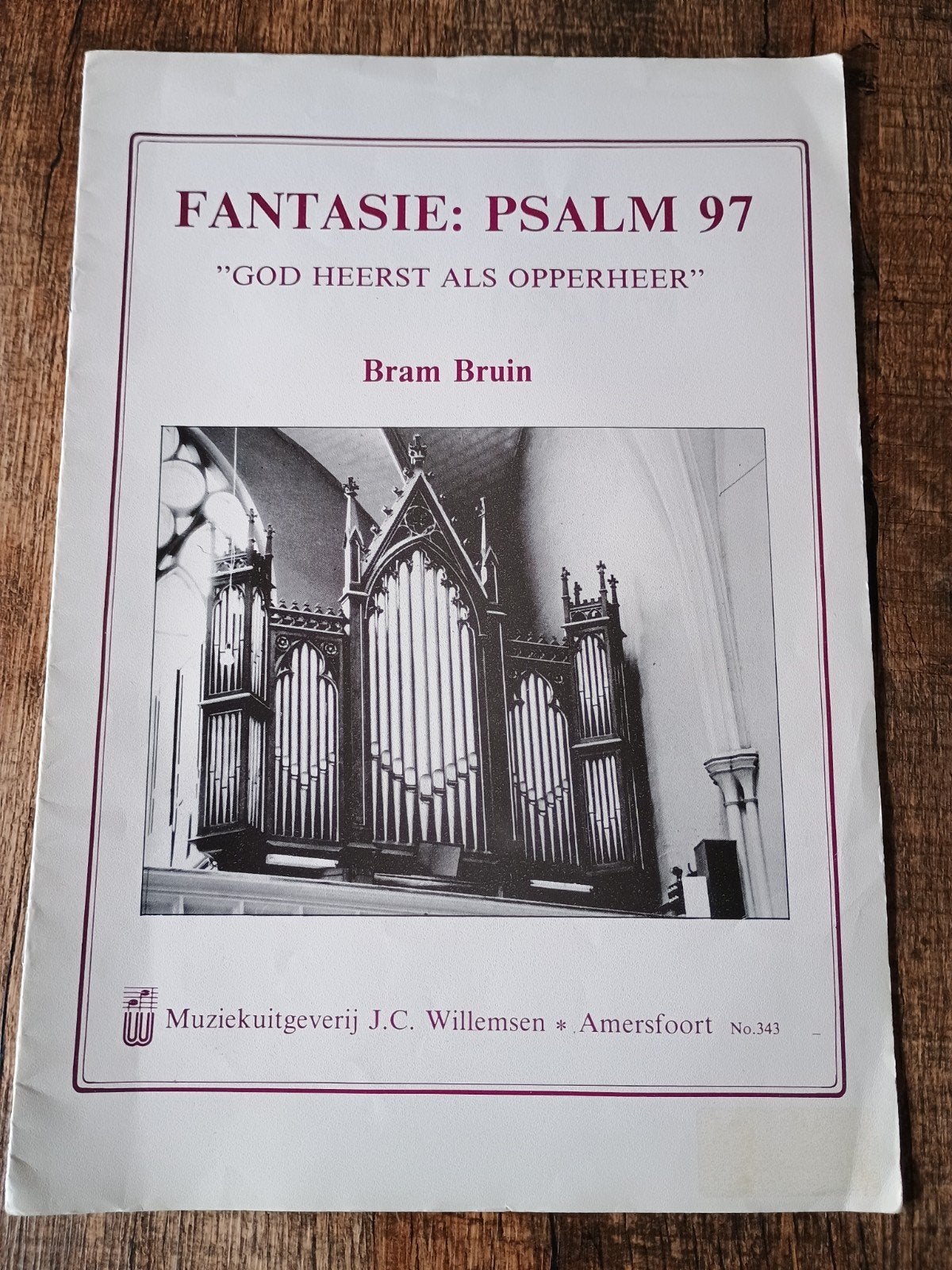 Fantasie Psalm 97 - Bram Bruin, Muziek en Instrumenten, Bladmuziek, Ophalen of Verzenden, Gebruikt, Artiest of Componist, Religie en Gospel