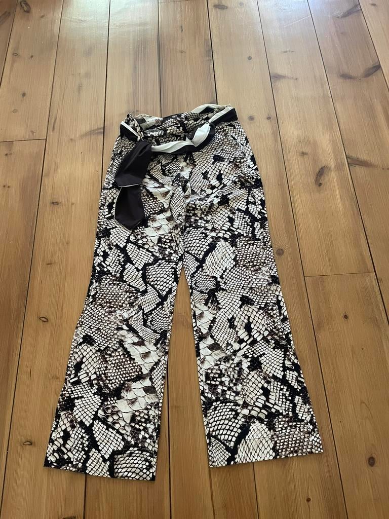 Leuke beigebruine travelstof broek Studio Anneloes, S/M, Beige, Ophalen of Verzenden, Zo goed als nieuw, Maat 36 (S)