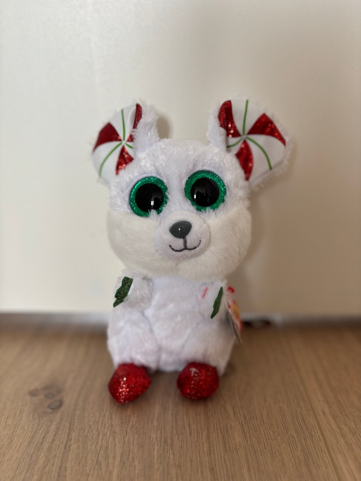 Ty Beanie Boo Chimney Muis Knuffel - Kersteditie, Muis, Nieuw, Ophalen of Verzenden, Met label