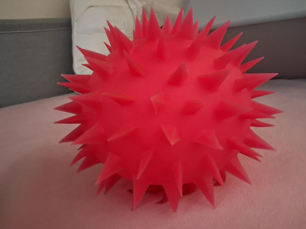 Leuke Roze Spike Bal Squishy grote Stressbal, Ophalen of Verzenden, Nieuw, Jongen of Meisje