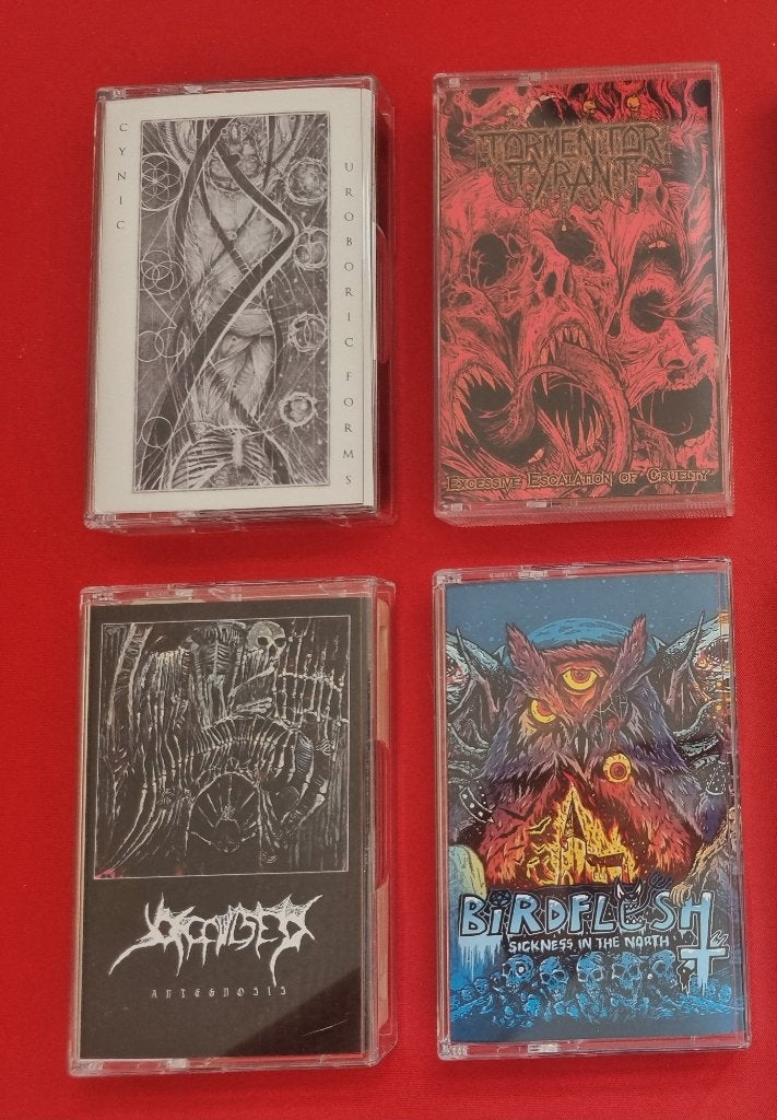 Death Metal 4 Tapes, Ophalen of Verzenden, Zo goed als nieuw, Rock en Metal, 2 t/m 25 bandjes