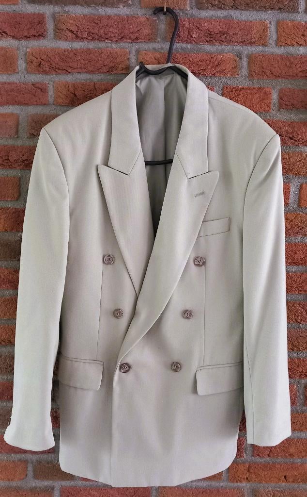 €15 Herenpak A (2-delig) - zandkleur - maat 44 (Sprundel), Ophalen, Gedragen, Maat 46 (S) of kleiner, Beige