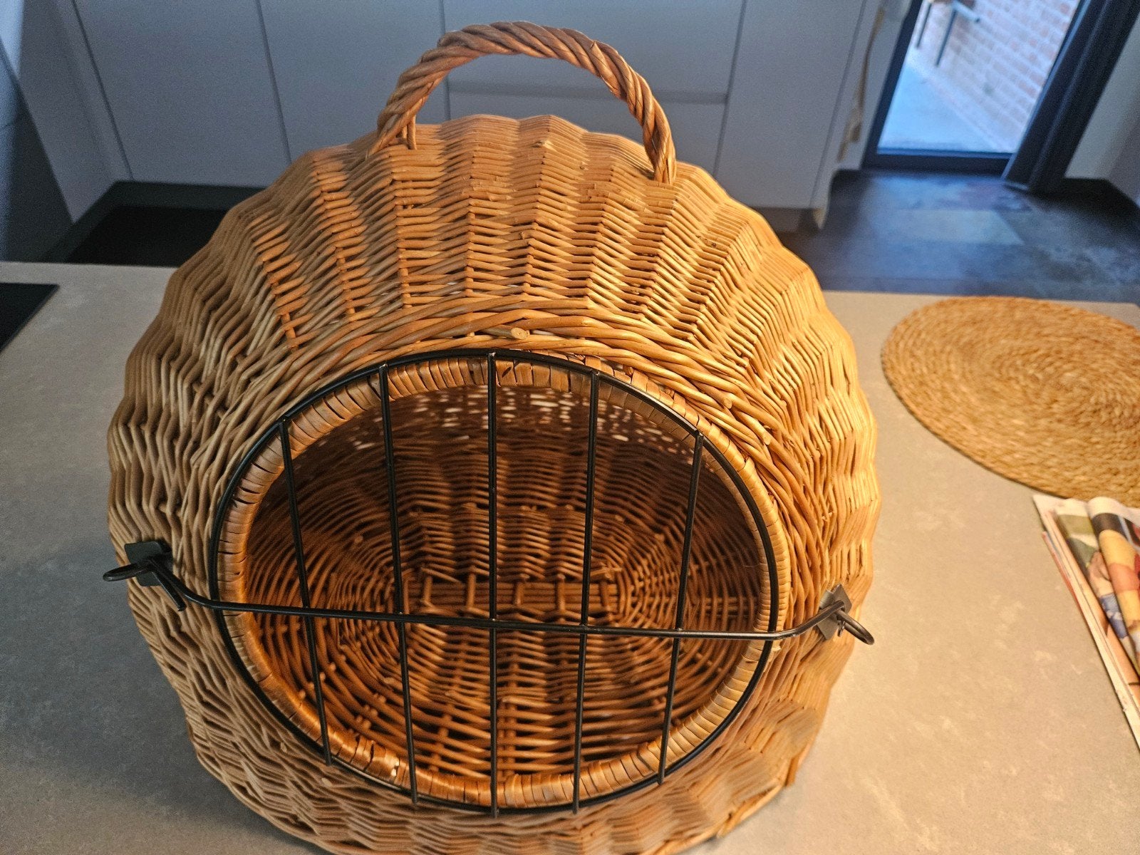 Rieten Katten/vervoermand, Ophalen, Zo goed als nieuw, Riet