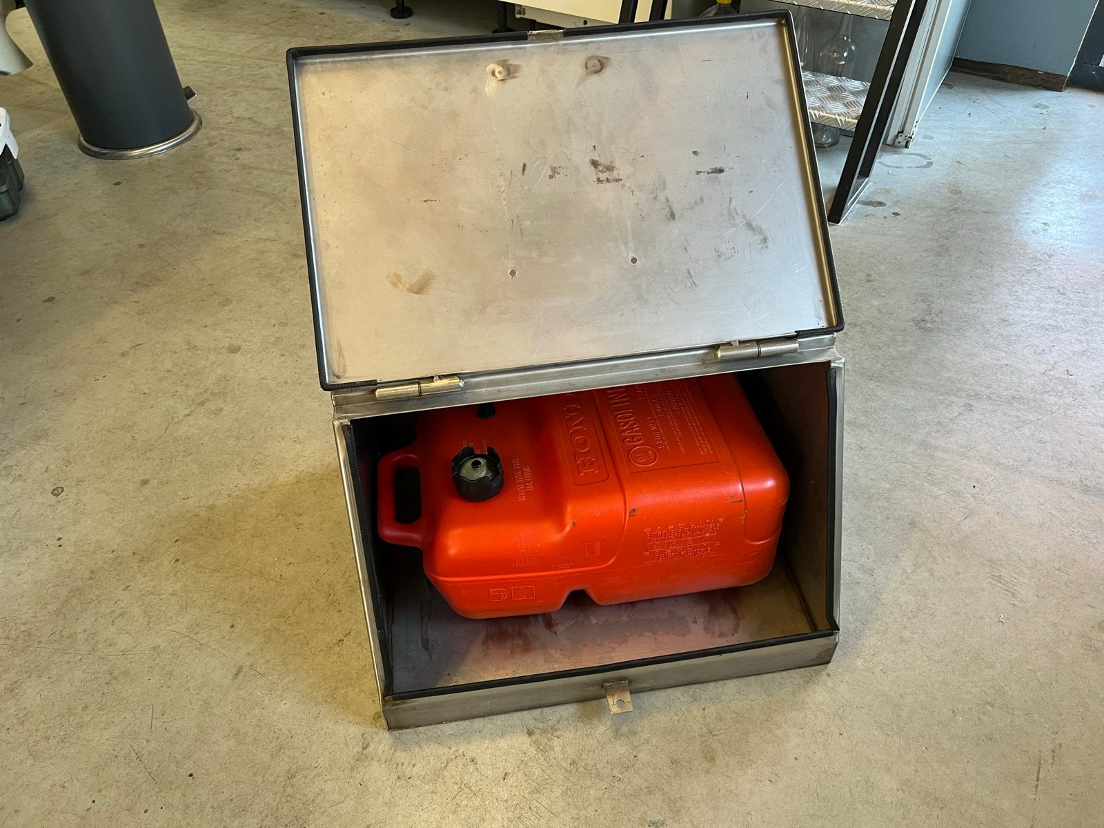 RVS kist bootbank - Opbergruimte voor boot of camper, Watersport en Boten, Ophalen, Gebruikt, Overige typen