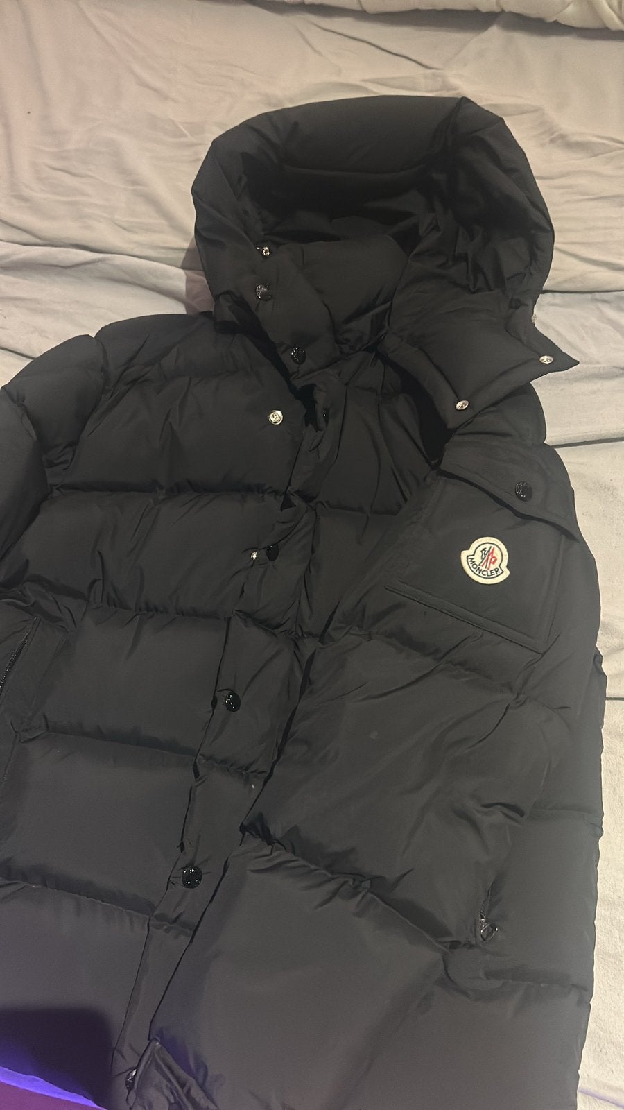 Moncler Maya Matte, Kleding | Heren, Ophalen of Verzenden, Zo goed als nieuw, Maat 48/50 (M), Zwart
