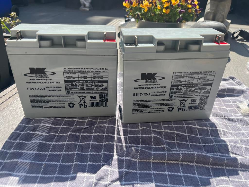 accu's 12v 18AH, Auto-onderdelen, Ophalen of Verzenden, Nieuw