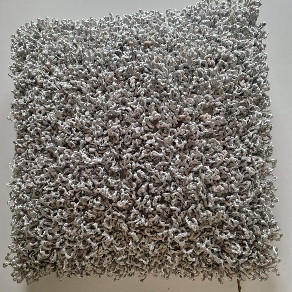Decoratief kussen grijs/beige/blauw Unique Living, Ophalen of Verzenden, Zo goed als nieuw, Overige kleuren, Vierkant