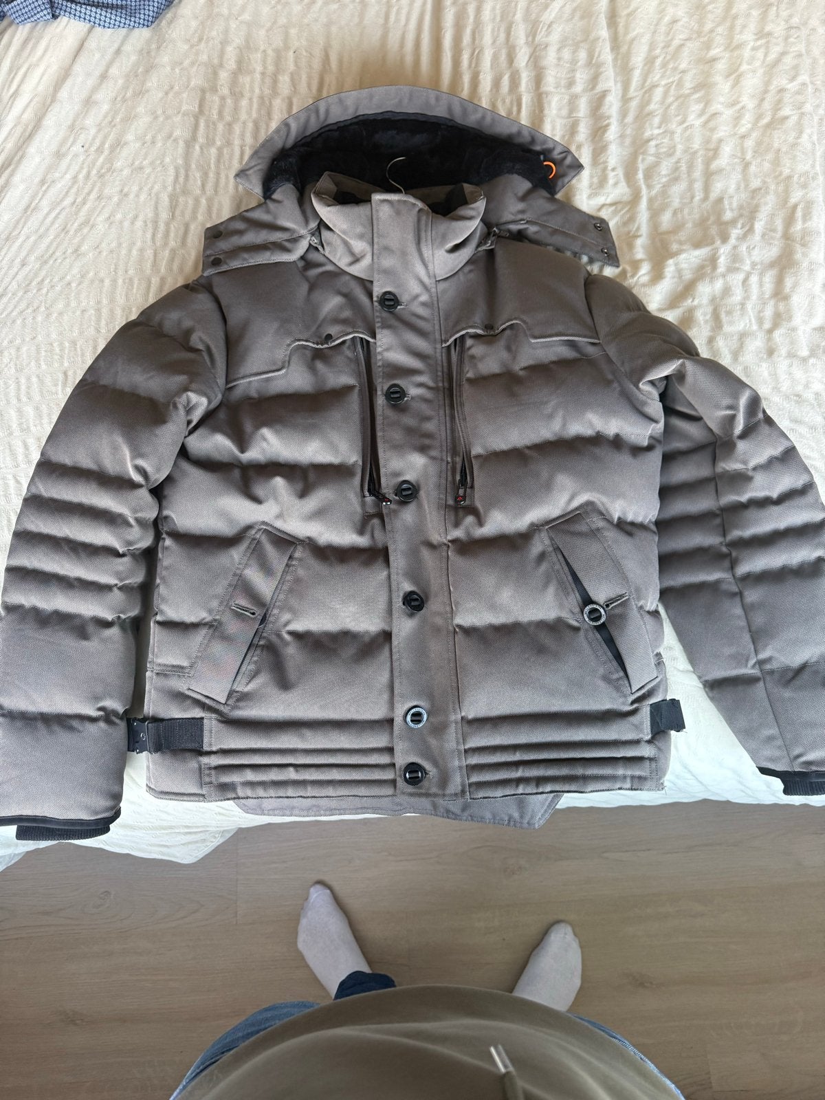 Wellensteyn Winterjas Heren - Maat M - Zo goed als nieuw, Kleding | Heren, Ophalen, Zo goed als nieuw, Maat 48/50 (M), Grijs