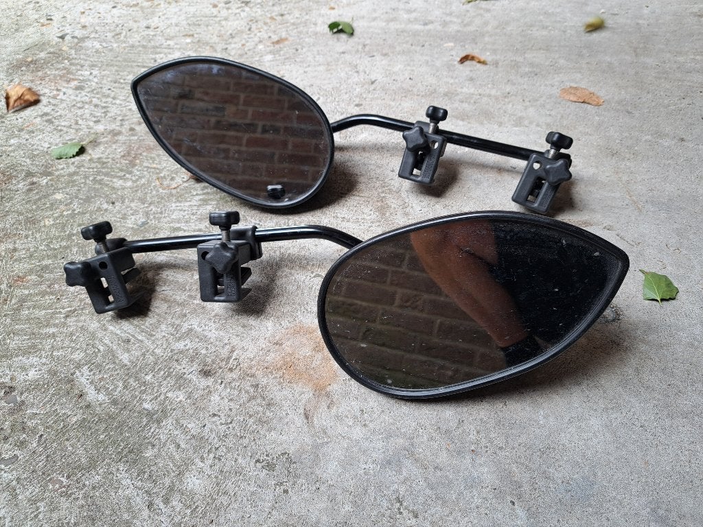 Milenco caravan spiegels - set van 2, Ophalen of Verzenden, Gebruikt