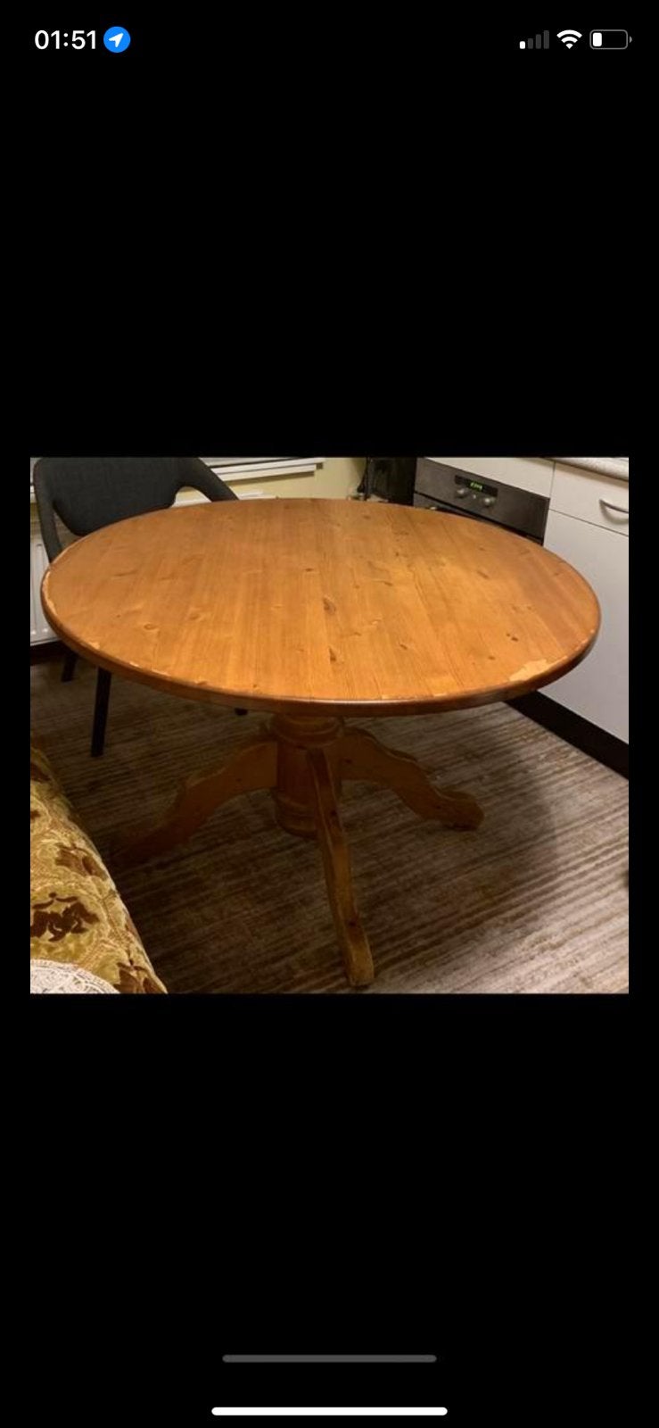 Ronde tafel., Ophalen, 100 tot 150 cm, Rond, Zo goed als nieuw