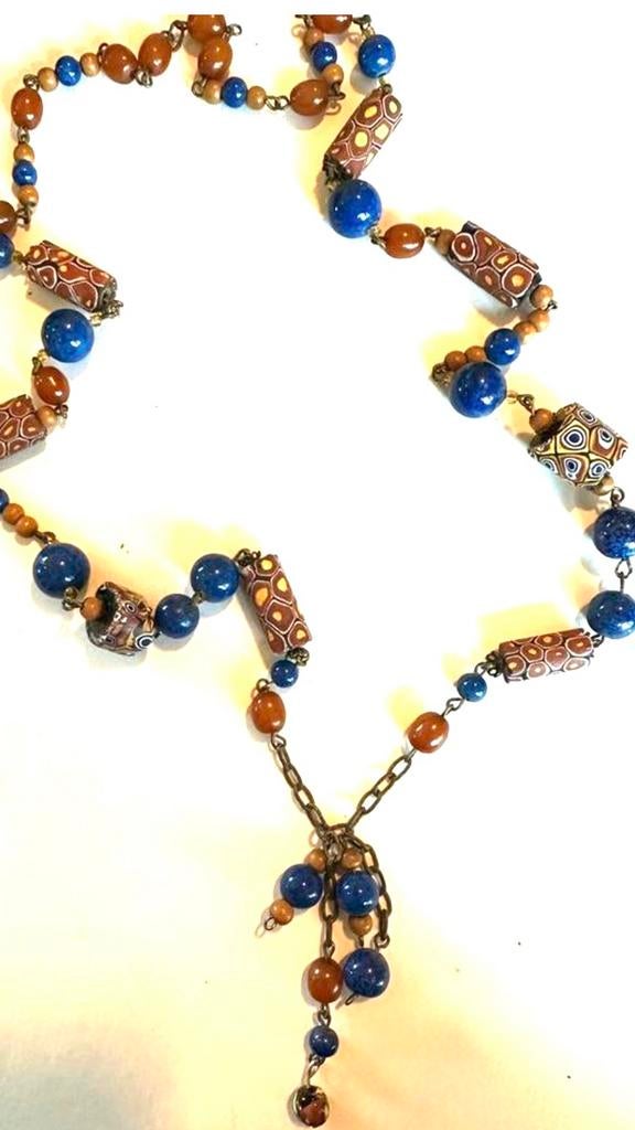 Antieke Italiaans/Afrikaanse handels kralen ketting, Verzenden, Overige materialen, Ketting