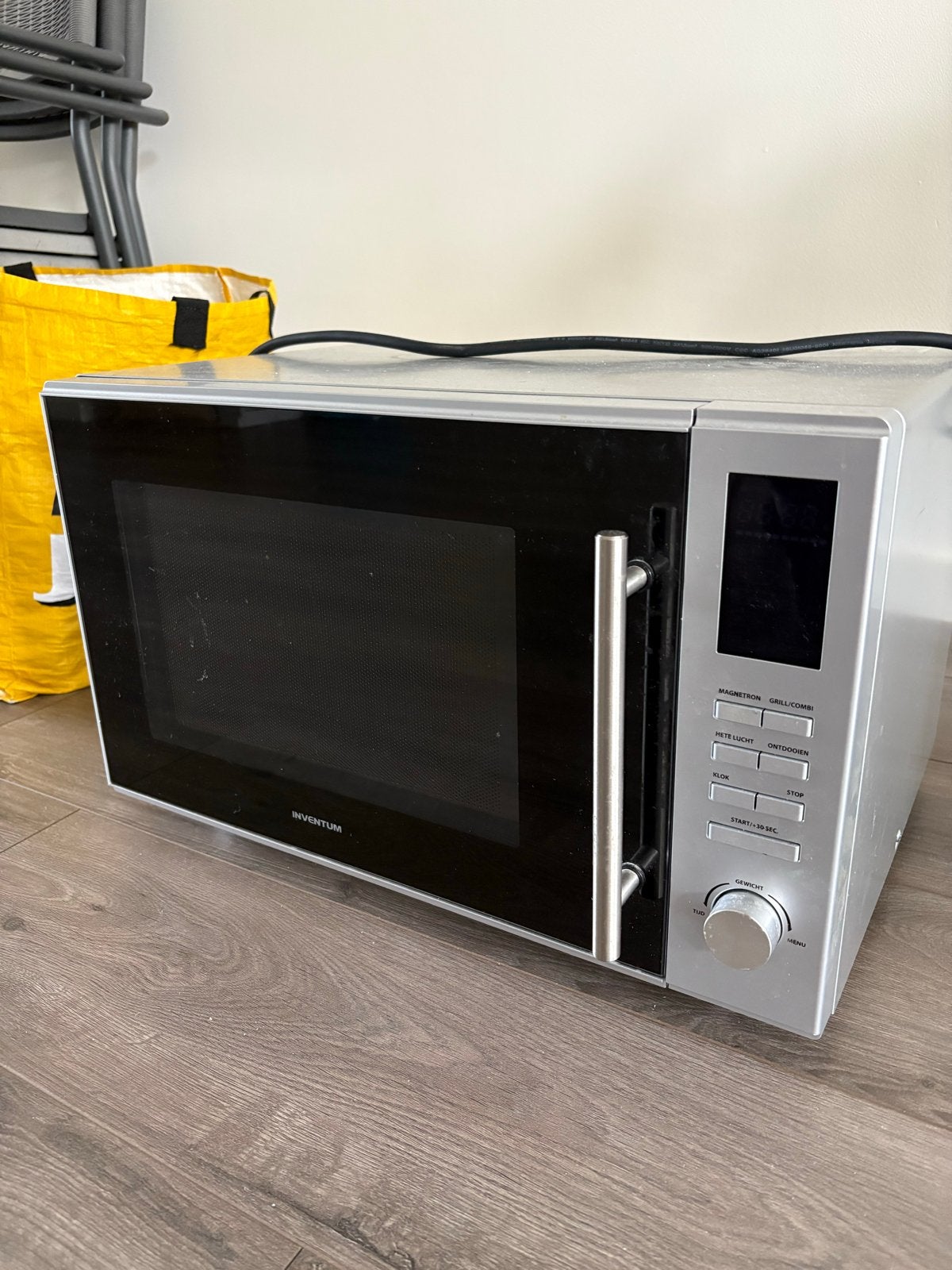 Inventum Vrijstaande Combi Oven/Magnetron, Witgoed en Apparatuur, Ophalen, Gebruikt, Vrijstaand, Minder dan 45 cm