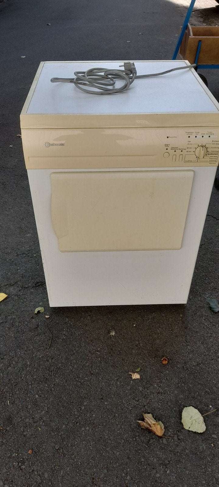 Bauknecht wasdroger, Witgoed en Apparatuur, Wasdrogers, Ophalen, Gebruikt, Luchtafvoer, 85 tot 90 cm