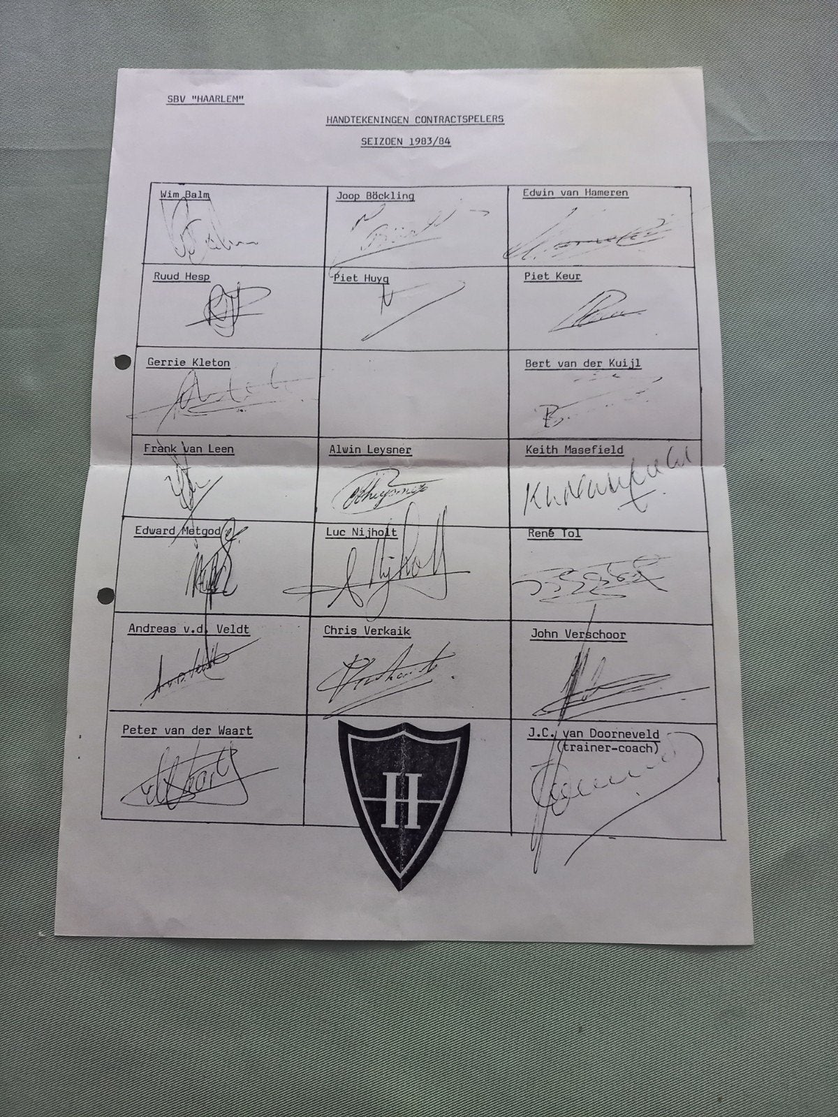 HFC Haarlem, Ophalen of Verzenden, Zo goed als nieuw, Overige binnenlandse clubs, Overige typen