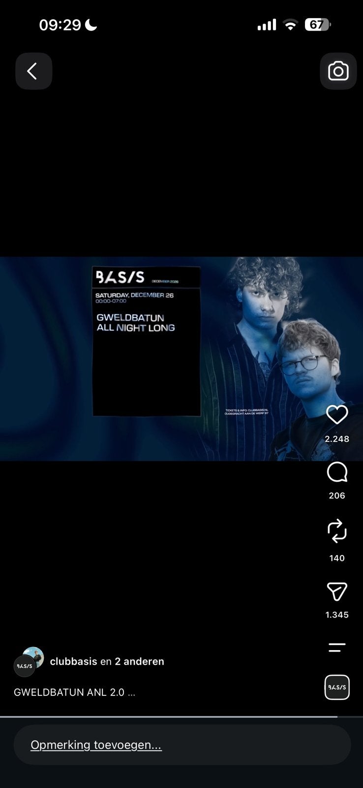 Gweldbatun all night long basis ticket, Eén persoon