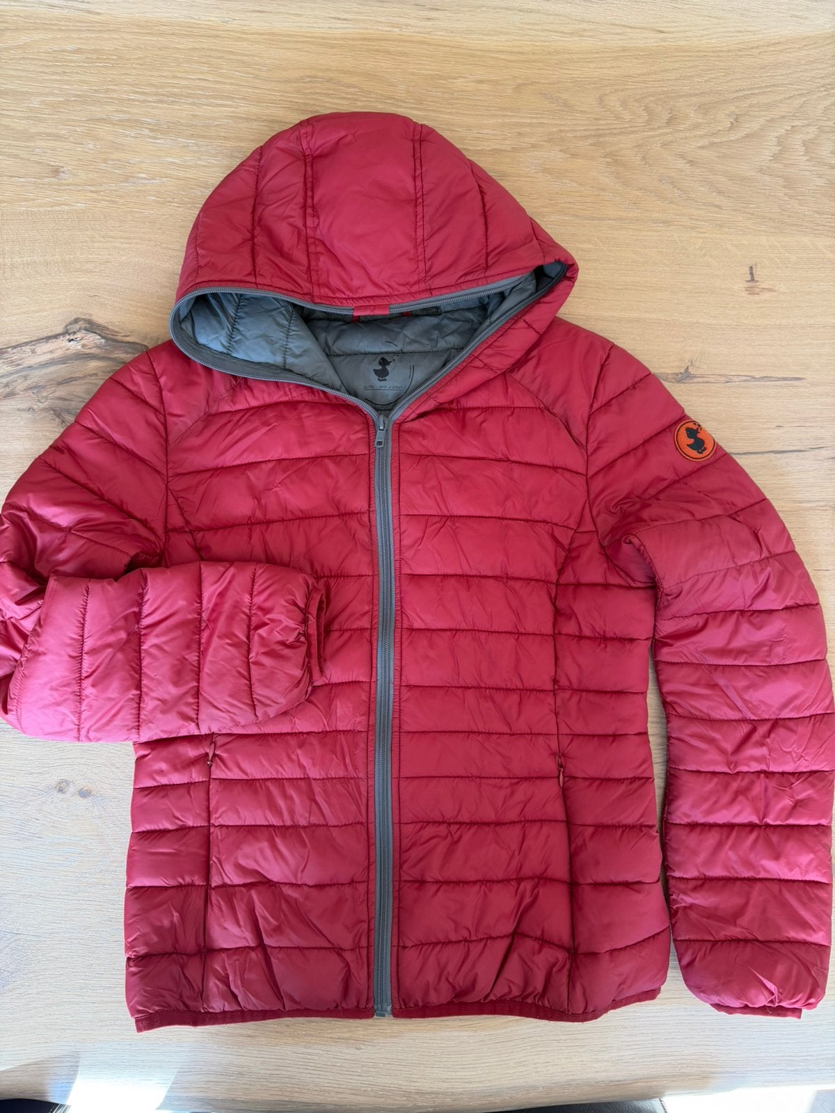 Save the duck jas dames maat 2/ M (nederlands), Ophalen of Verzenden, Zo goed als nieuw, Maat 38/40 (M), Rood