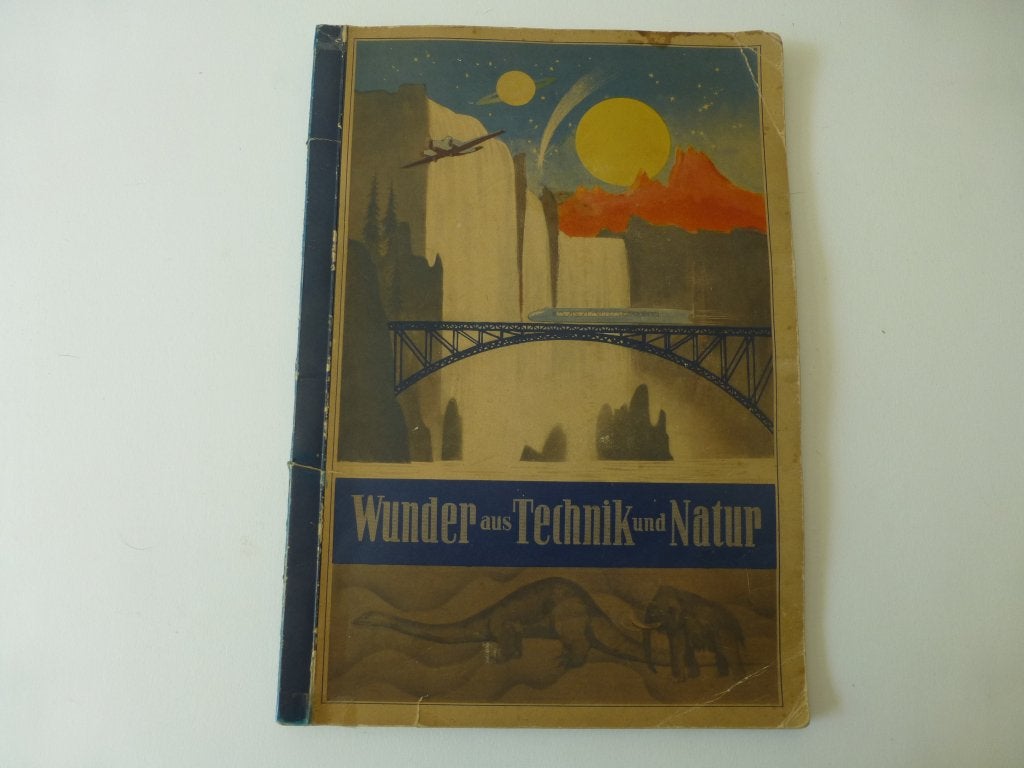 Plaatjesalbum: Wonderen uit de techniek en de natuur  (1932), Boeken, Prentenboeken en Plaatjesalbums, Ophalen of Verzenden, Gelezen