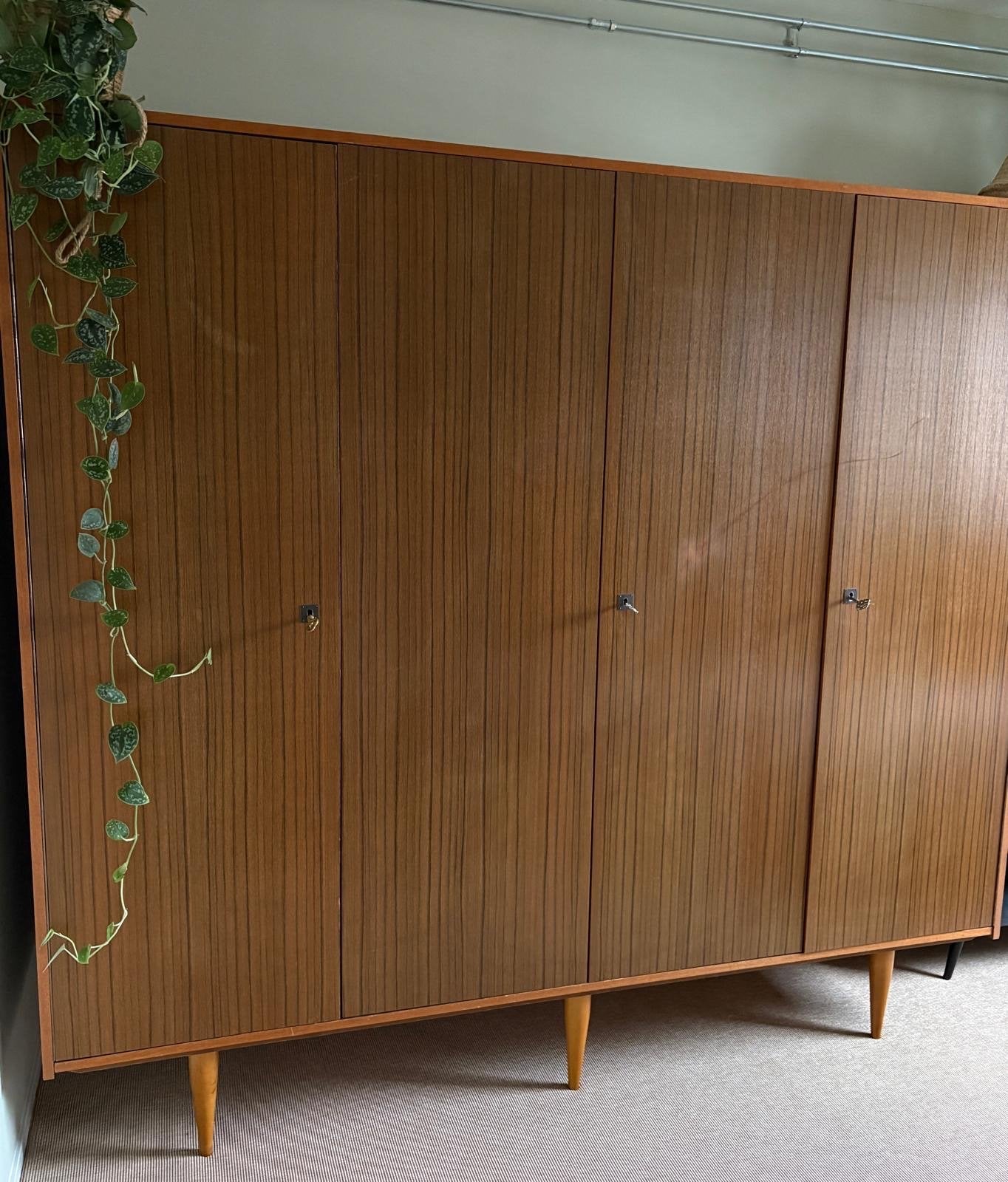 Vintage kledingkast, Ophalen, Gebruikt, 100 tot 150 cm, 150 tot 200 cm
