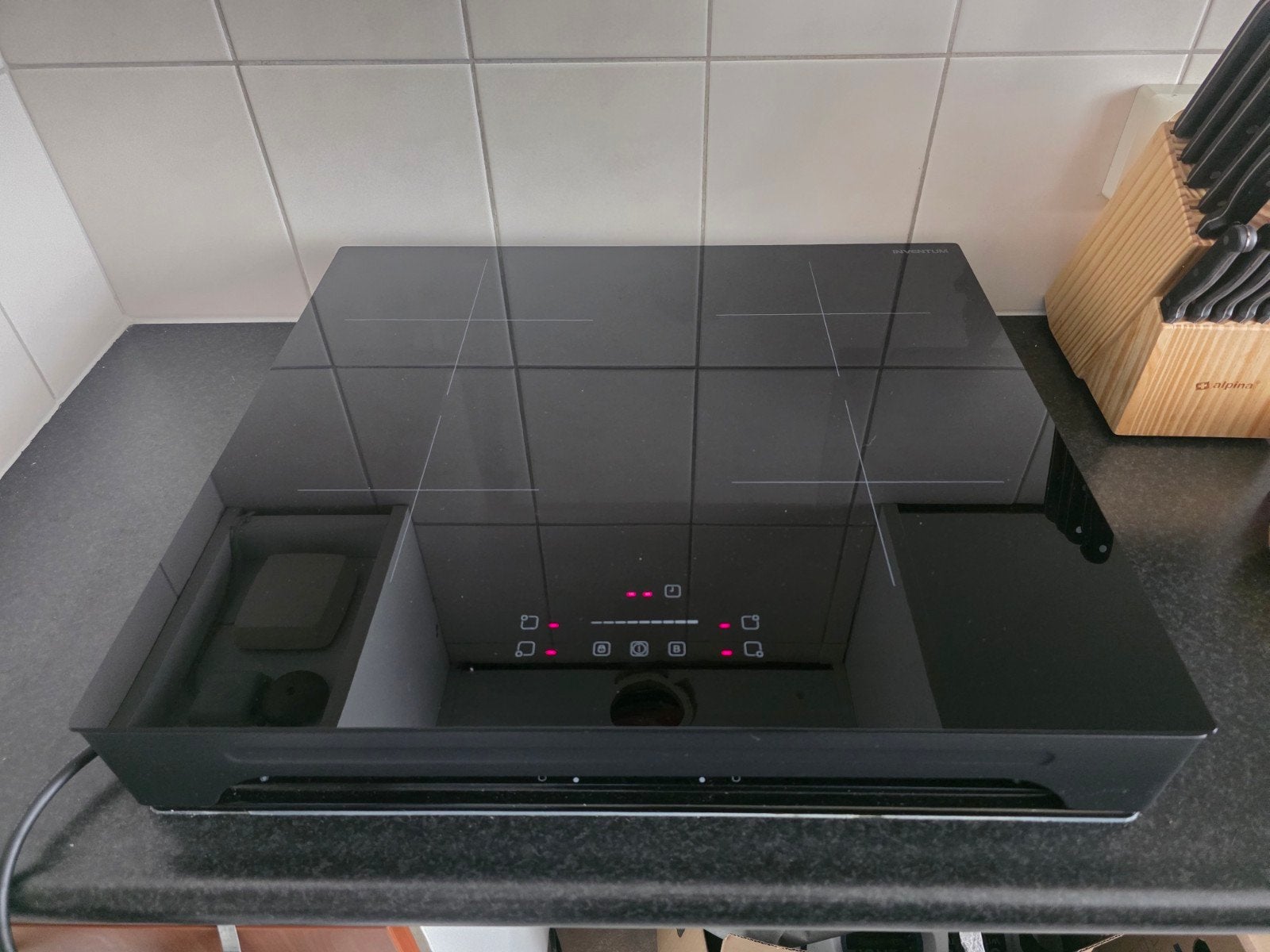 inventum vki6010zwa Vrijstaande Inductie Kookplaat 220V, Zo goed als nieuw, Inductie, Vrijstaand, 4 kookzones