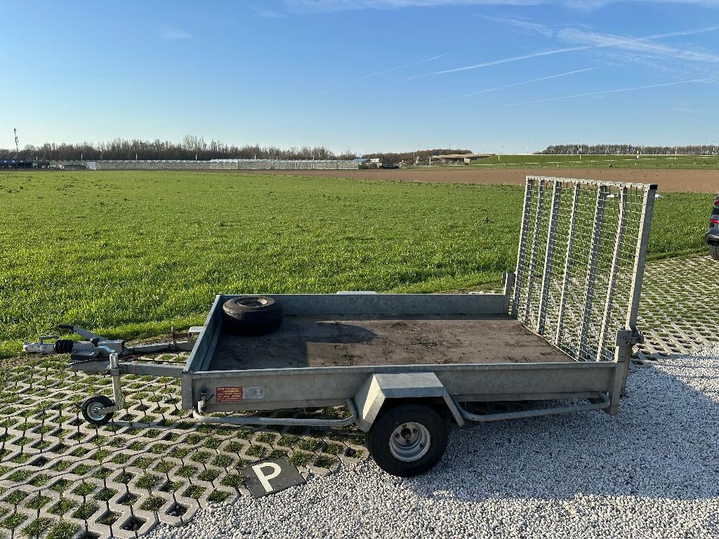 Enkelasser transporter met oprijklep – ideaal voor transport, Ophalen, Gebruikt