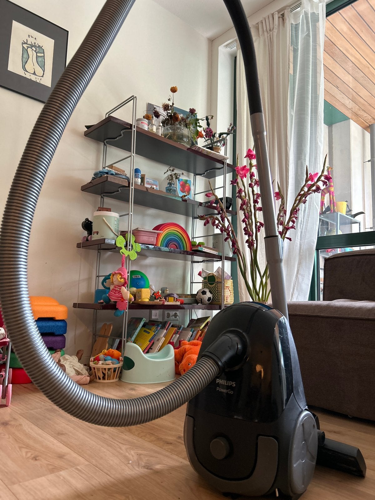 Philips PowerGo Sledestofzuiger - Compact en Krachtig, Witgoed en Apparatuur, Stofzuigers, Stofzak, Gebruikt, Philips, Ophalen of Verzenden