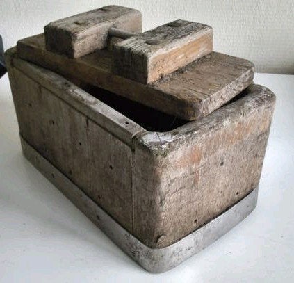 oude boter/kaasvorm, hout., Ophalen of Verzenden