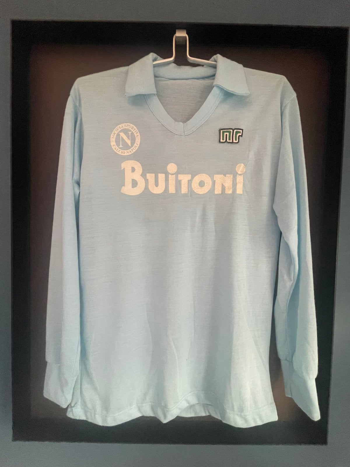 Shirt Napoli Maradona 1986(?) maat L, Ophalen of Verzenden, Zo goed als nieuw, Buitenlandse clubs, Shirt
