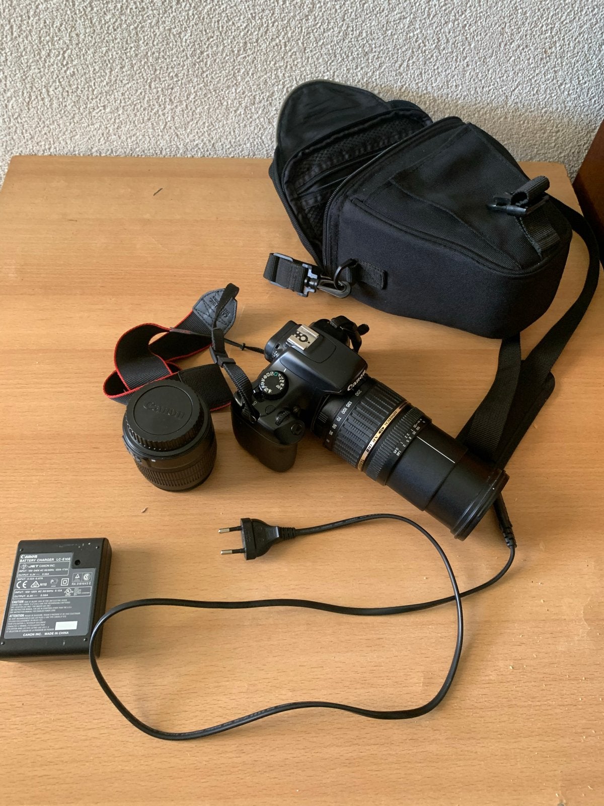 Canon EOS 350D Spiegelreflexcamera met accessoires, Ophalen, Gebruikt, Spiegelreflex, Canon