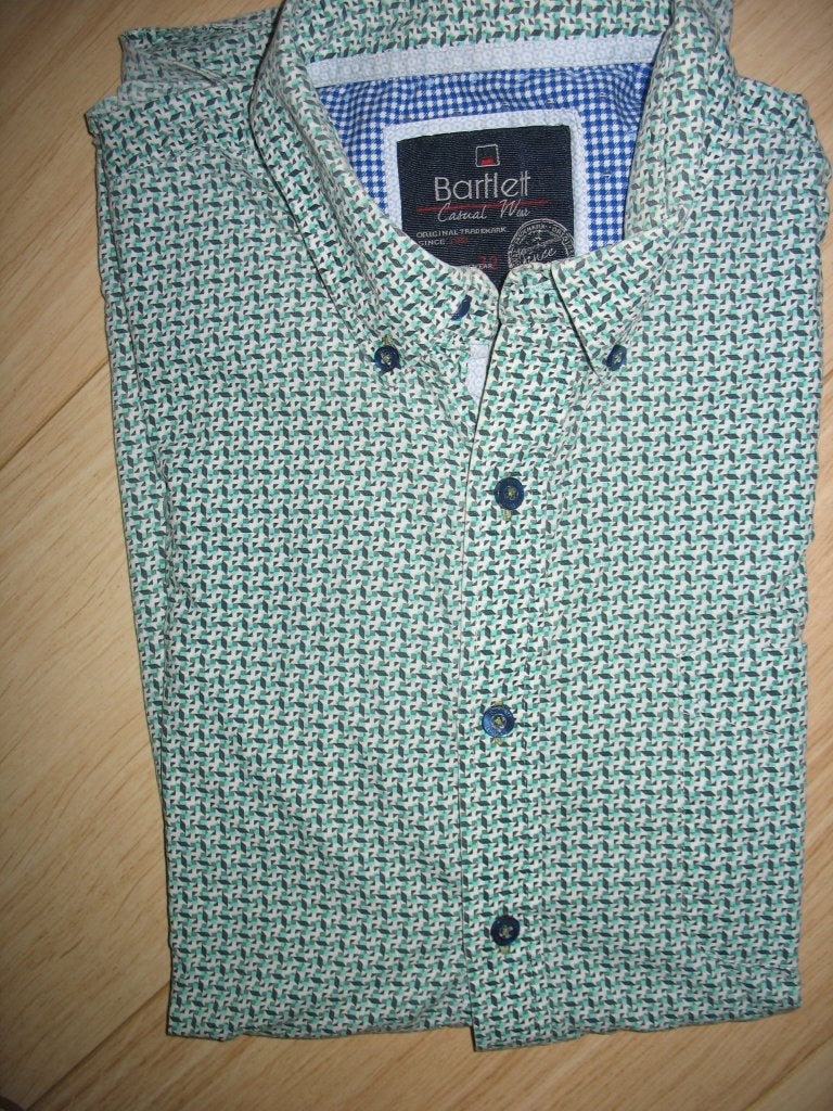 Heren overhemd van Bartlett vaderdag, Kleding | Heren, Overhemden, Bartlett, Nieuw, Groen, Halswijdte 39/40 (M)