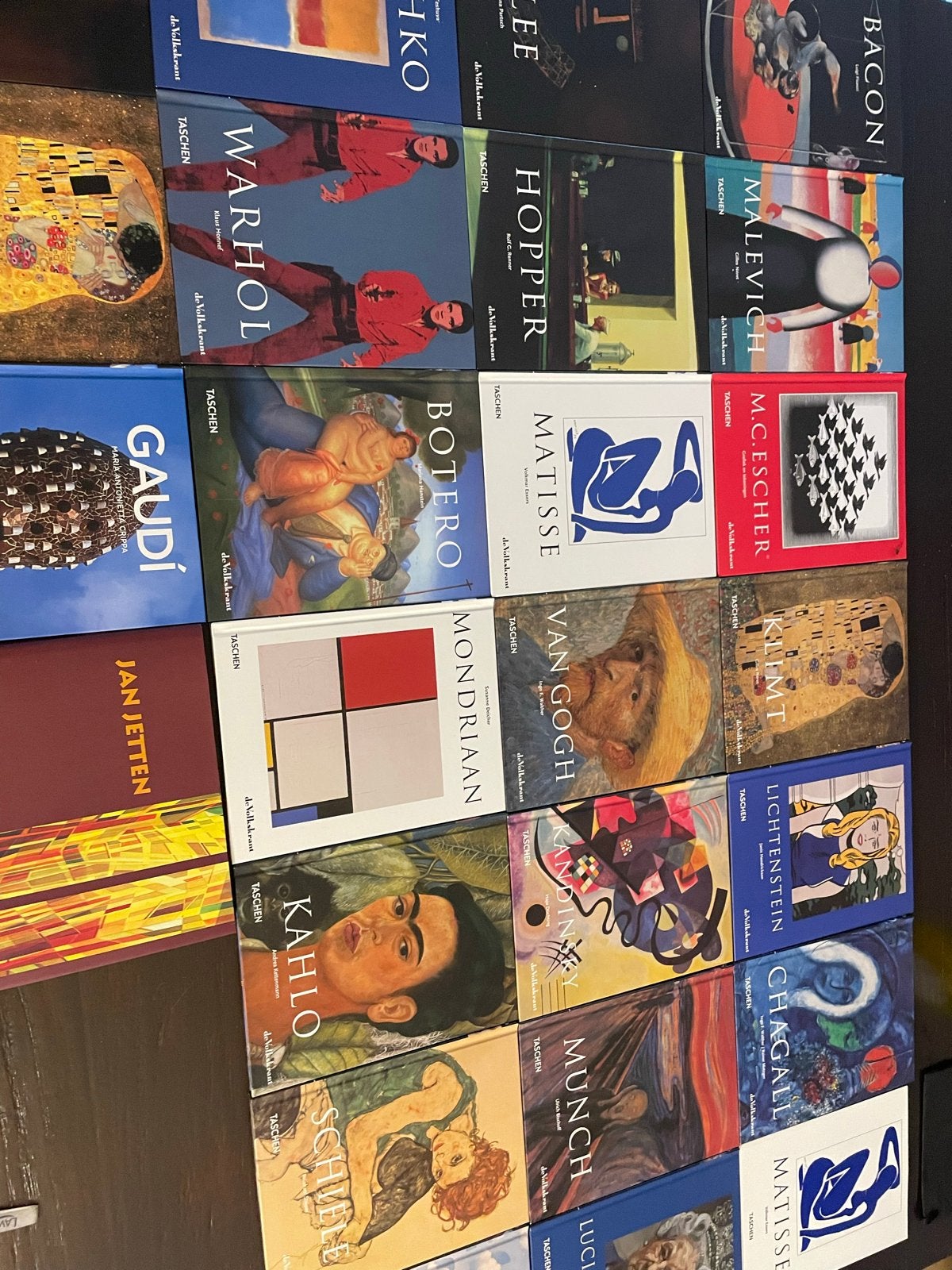 25 Kunstboeken van bekende kunstenaars - complete collectie, Ophalen of Verzenden, Zo goed als nieuw, Schilder- en Tekenkunst