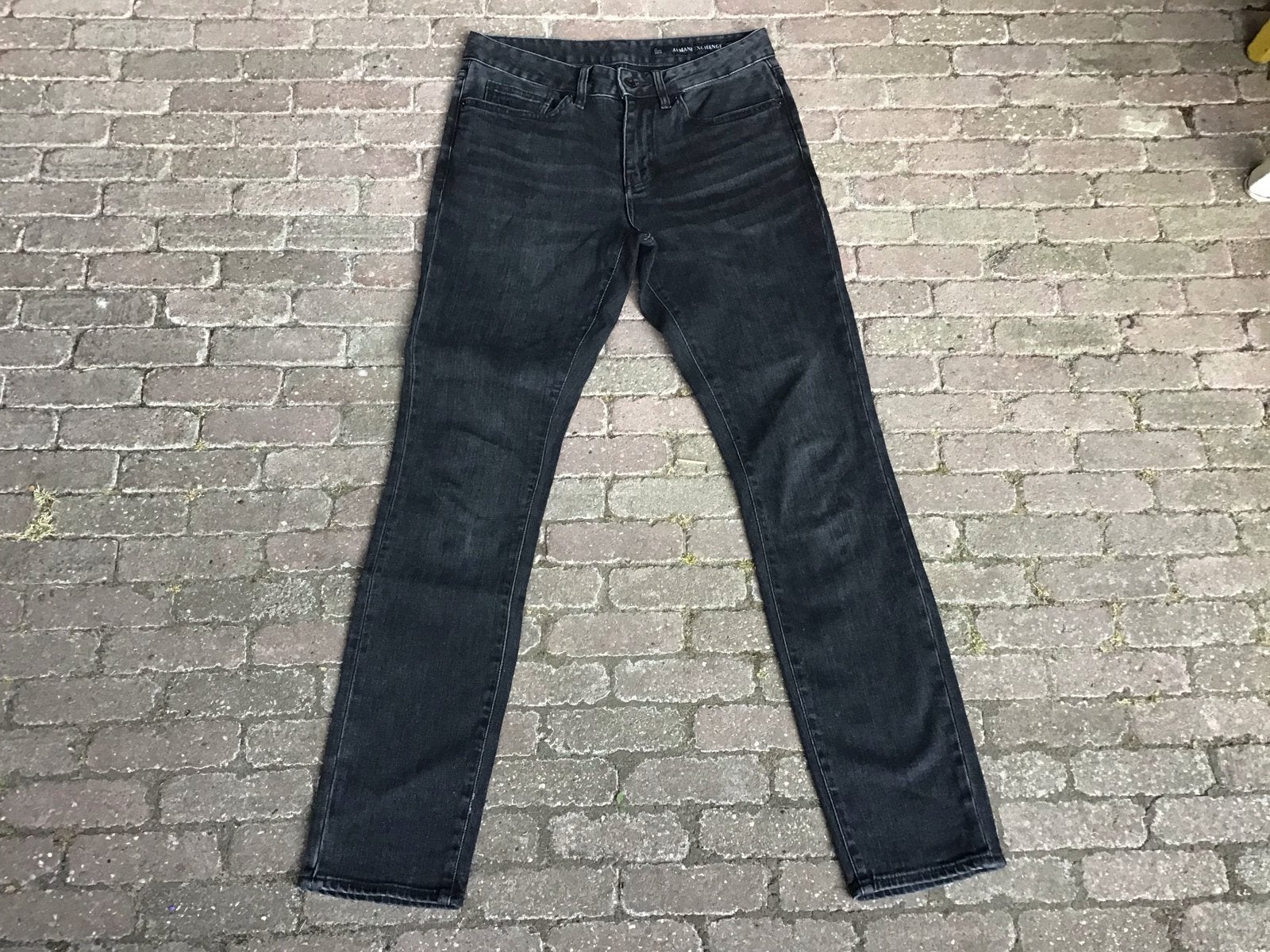 Armani Exchange Zwarte Jeans - Maat 30, Ophalen of Verzenden, Zo goed als nieuw, Zwart, W32 (confectie 46) of kleiner