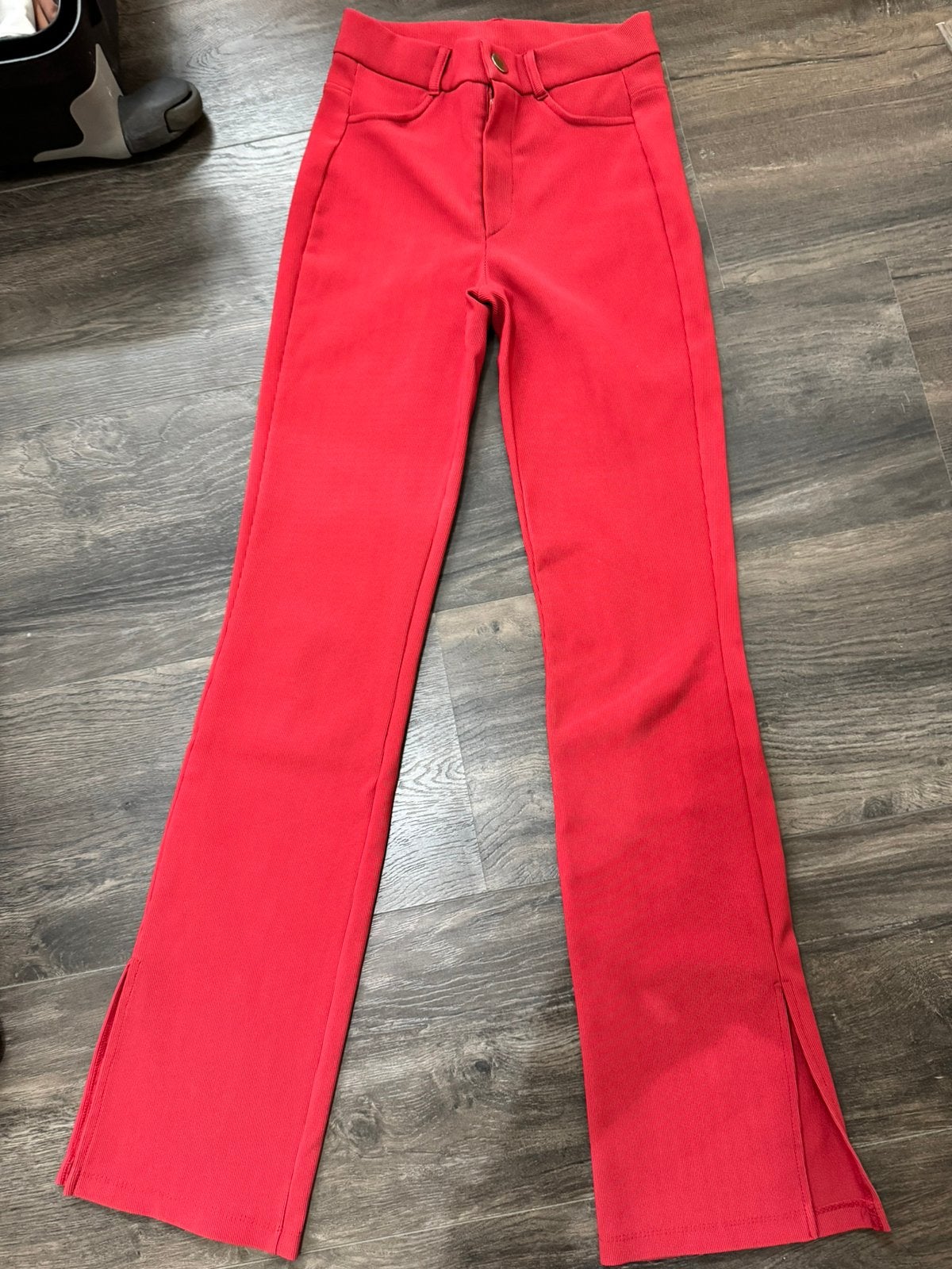 Royal Chicks rode broek met split maat XS, Ophalen of Verzenden, Maat 34 (XS) of kleiner, Lang, Gedragen
