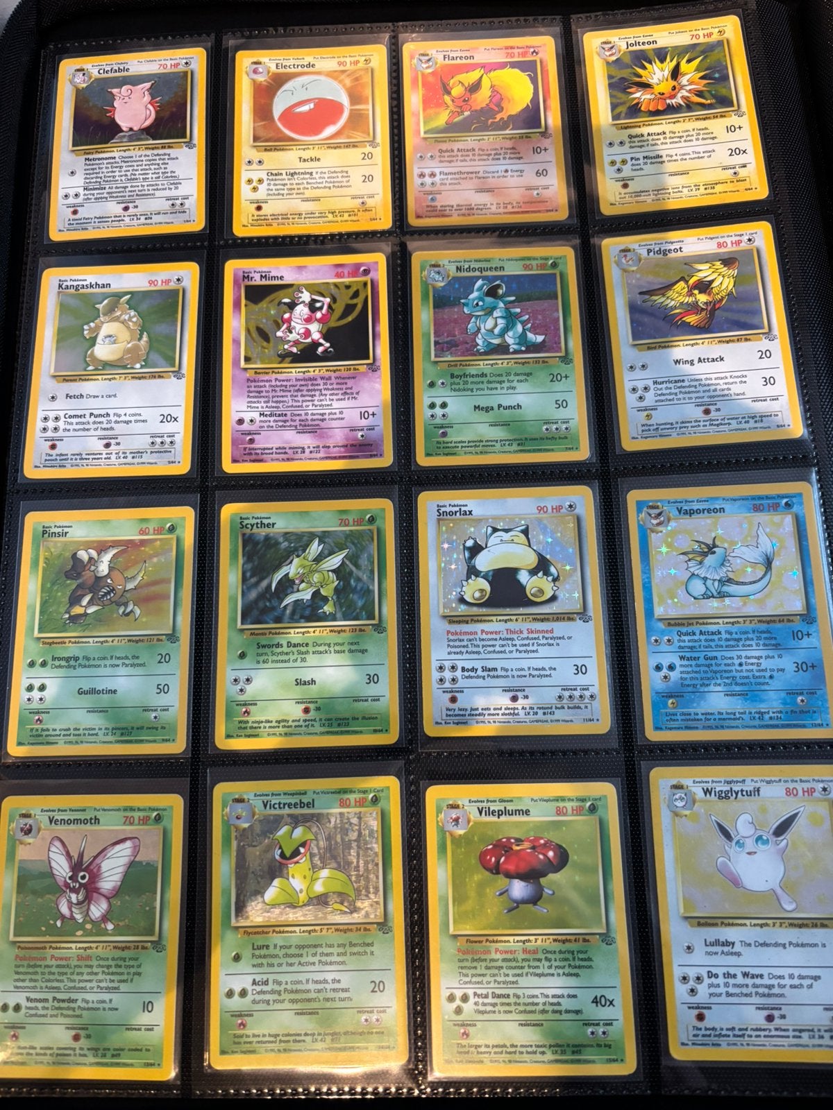 Complete jungle set pokemon kaarten, Ophalen of Verzenden, Zo goed als nieuw, Meerdere kaarten