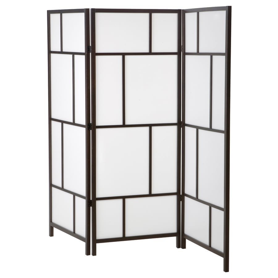 IKEA Risör kamerscherm, zwart/wit, 216x186 cm, Ophalen, Zo goed als nieuw