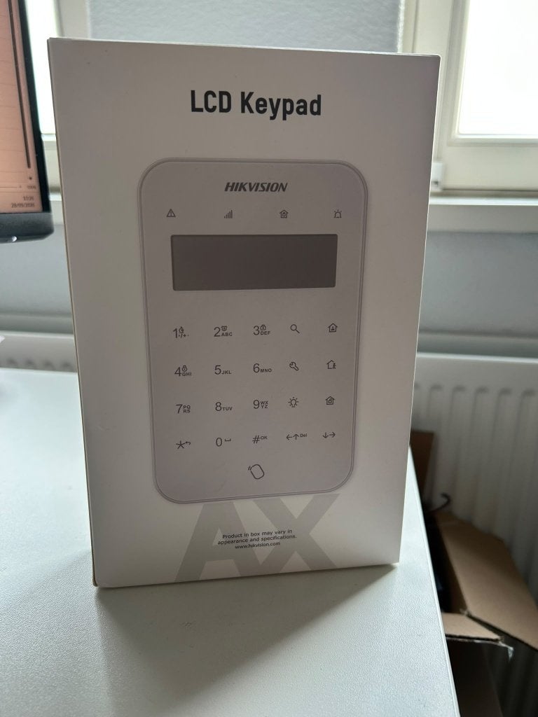 Hikvision DS-PK1-LT-WE Wireless LED keypad for AX PRO, Doe-het-zelf en Verbouw, Detector, Sensor of Melder, Nieuw, Ophalen of Verzenden