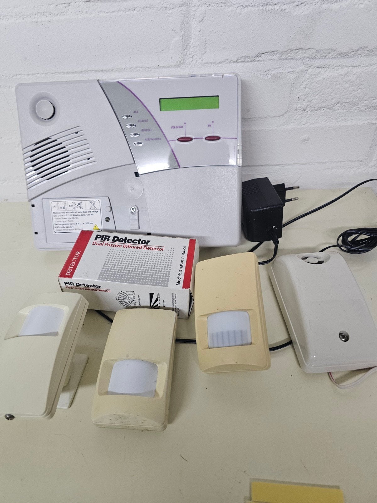 Visonic PowerMax alarmsysteem met PIR detectoren, Doe-het-zelf en Verbouw, Detector, Sensor of Melder, Ophalen of Verzenden, Draadloos