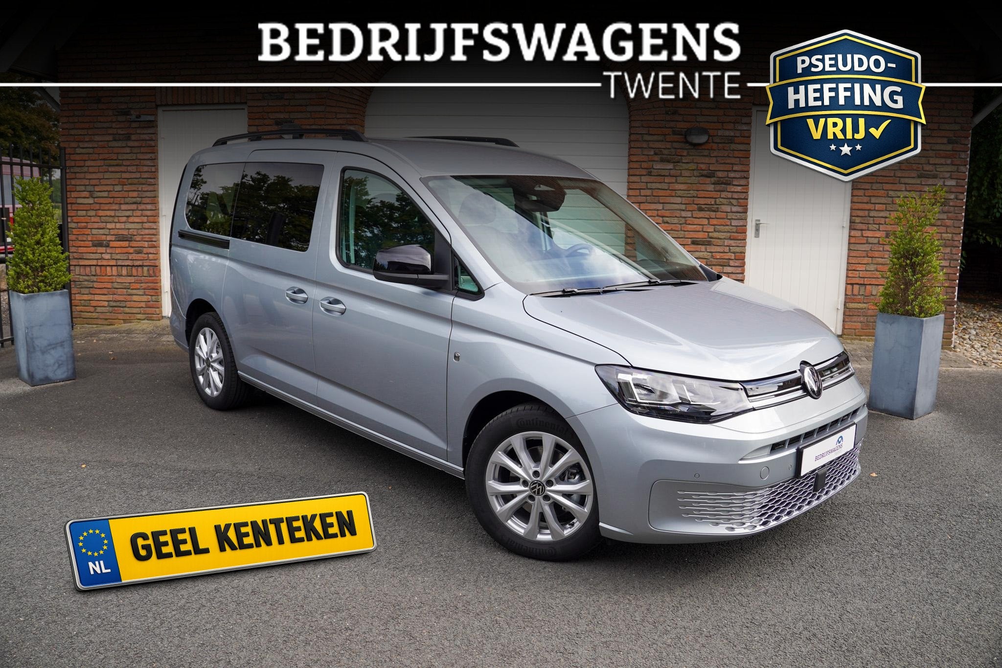 Volkswagen Caddy Maxi 1.5 TSI Hybride Life 7 Zits Apple Carp, Auto's, Volkswagen, Stof, Euro 6, 4 cilinders, 150 min